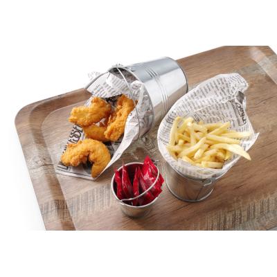 Tác servírovacís melaminovým laminátem se vzorem dřeva, AmerBox, Dřevo, 370x530mm | 508947